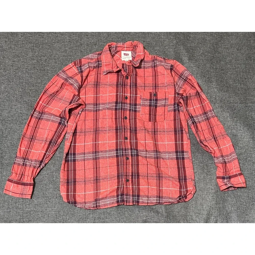 Levi's Men's L Plaid Long‎ Sleeve Shirt